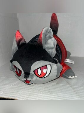 Aphmau MeeMeows Ultima Aaron Black/Red Shimmer Jacket Werewolf Cat 11" Plush Toy